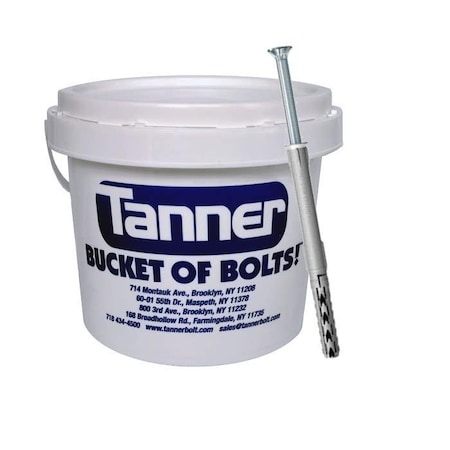 Tanner Frame Fixing Anchor, 3/8" Dia, 6-1/4" L, Nylon / Steel TB-907